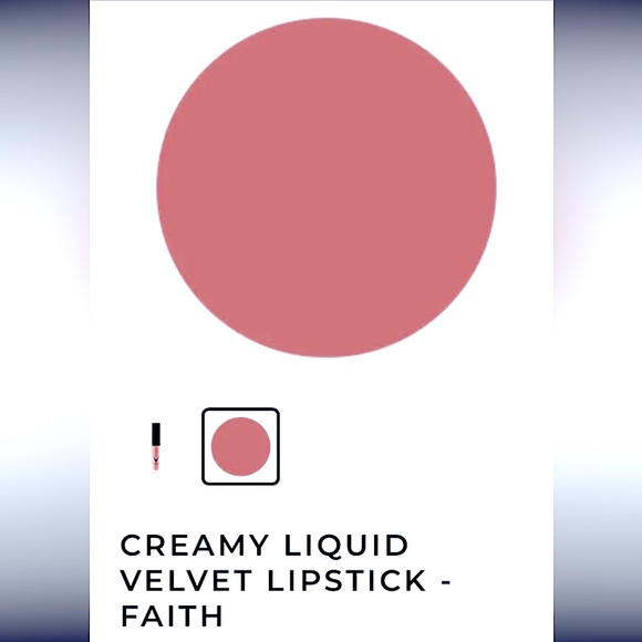 BRAND NEW: โV KOSMETIKโ Creamy Velvet Liquid Lipstick, Deluxe Sample, in โFAITHโ - Picture 2 of 15